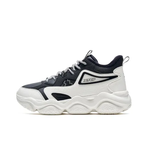 XTEP Nomadic Аbrasion Resistant MID Топ Casual Мужской Черный Белый