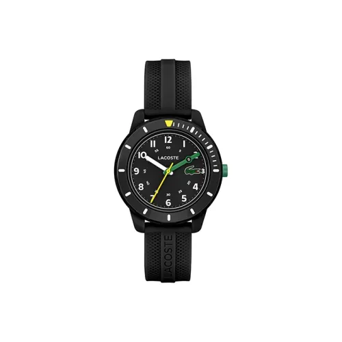 LACOSTE MINI TENNIS Collection Часы Кварцевый механизм Силиконовый ремешок Черный циферблат Детские 2030052