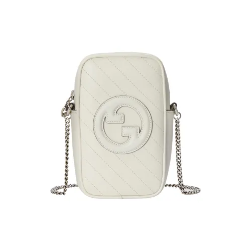 GUCCI Blondie Кожа Сумка через плечо Сумка на плечо Женская Белая