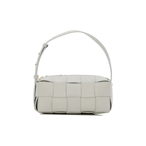 Bottega Veneta Brick Cassette Sheepskin Сумка через плечо Маленькая Женская Серый