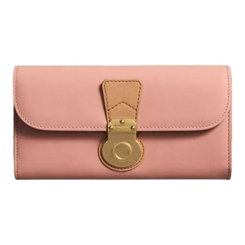 Burberry Телячья кожа Кошелек Стандартный Женский Розовый