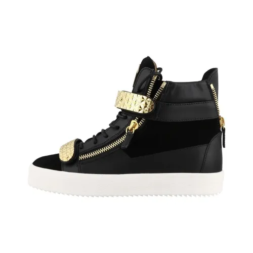 Giuseppe Zanotti Скейтборд Кроссовки Высокие Черные Мужские