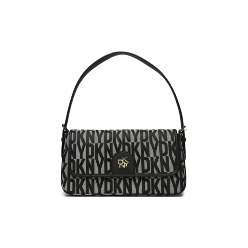 DKNY Ткань Сумка на одно плечо Женская Черная Серая