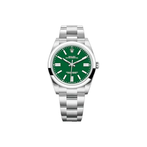 ROLEX Автоматический Механический Часы Мужские Oyster Perpetual 41 мм Зеленые