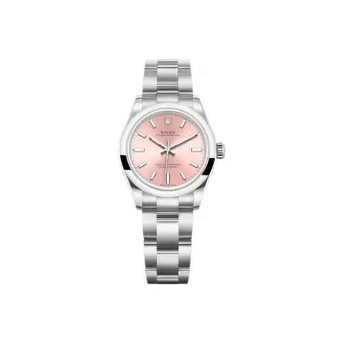 ROLEX Автоматический Механический Movement Женские Oyster Perpetual Часы 31 мм Розовые
