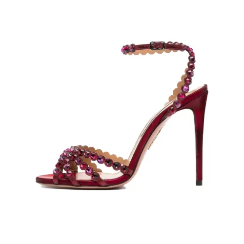 AQUAZZURA one Ремень Сандалии Красный Женские