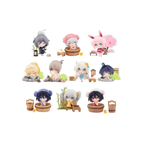 MIHOYO Honkai Characters Горячий источник Праздника Коллекция Декоративный предмет на столе Фигурки в стиле чиби