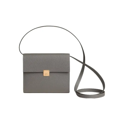 HERMES Clic Эпсомская кожа Сумка через плечо Женская 0L Grismeyer Дождевой облачный серый