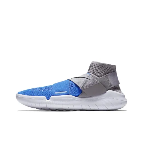 Nike Free RN Амортизация Легкий MID Топ Беговые кроссовки Мужской Синий Серый