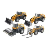 Сплав Набор из 4 шт [плотник + бульдозер + вилочный погрузчик + вилочный погрузчик]