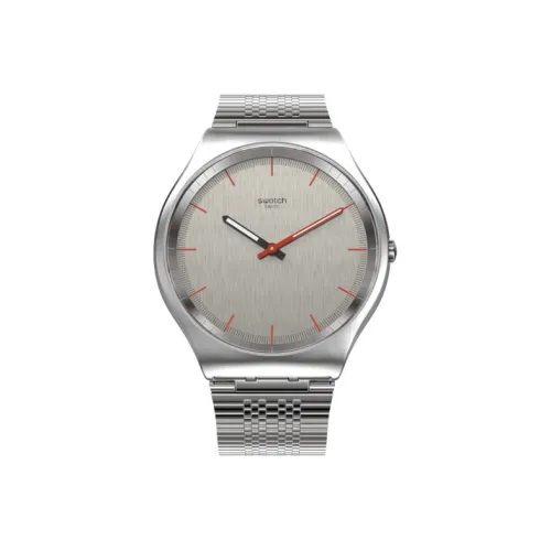 SWATCH Skin Extra Thin Collection Кварцевый механизм Унисекс Часы 42 мм Серебристый циферблат