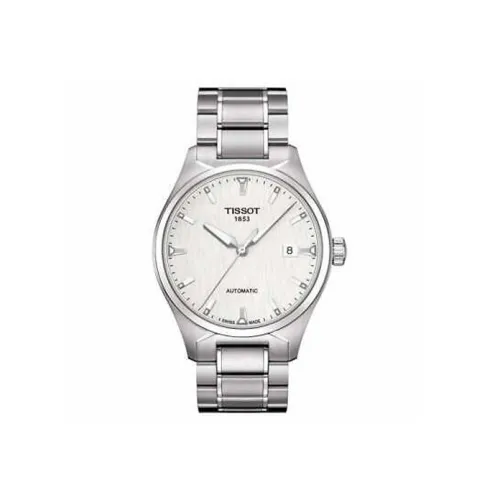 TISSOT Автоматический Механический Механизм Мужские Часы 39 мм Серебряный