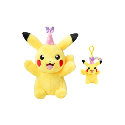 POTDEMIEL x Pokémon Гороховый узор Вечеринка Шляпа Пикачу Плюшевый Игрушечный Куклы Плюшевый Брелок 12 см Высота