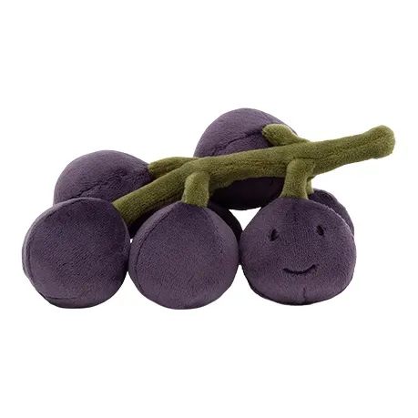 JELLYCAT Fun Food Collection DELICIOUS И вкусный Виноградные Куклы Плюшевая кукла 15 см Высота