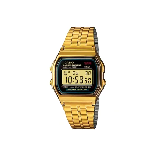 CASIO YOUTH Collection Кварцевый механизм Блок Смольный ремешок Часы Мужские Черный циферблат