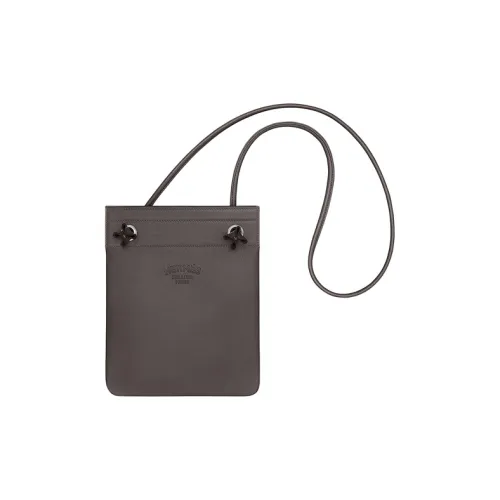 HERMES Aline Cheri Телячья кожа Сумка через плечо Мини Женские 46 Ebene Эбеновый