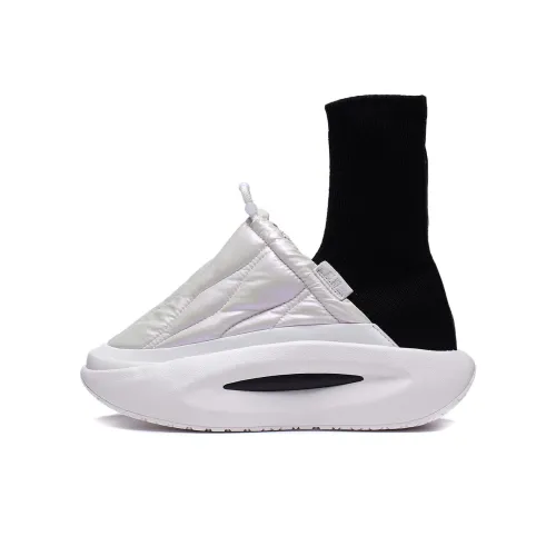 LiNing Cloud Traveler FLUFFY Амортизация Износостойкий Низкий Топ Casual Женские Ecru