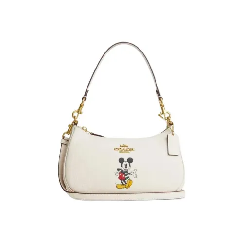 COACH Teri Коровья кожа Сумка через плечо Женская Белая