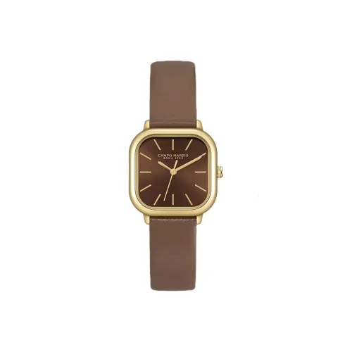 CAMPO MARZIO ROMA 1933 Doulis Collection Наручные часы Кварцевый механизм Кожаный ремешок Циферблат часов Кофе