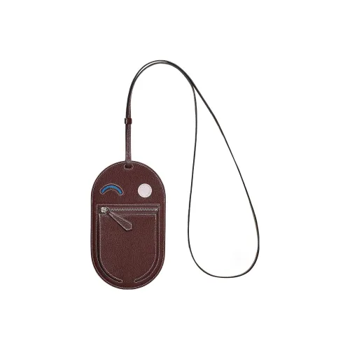 HERMES In The Loop Mysore Шевро Чехол для телефона Большой Женские Снаряжение для седла Красный