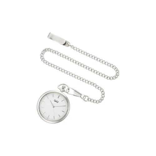 Q Q Кварцевый механизм сплав карманный часы 40 мм унисекс белый