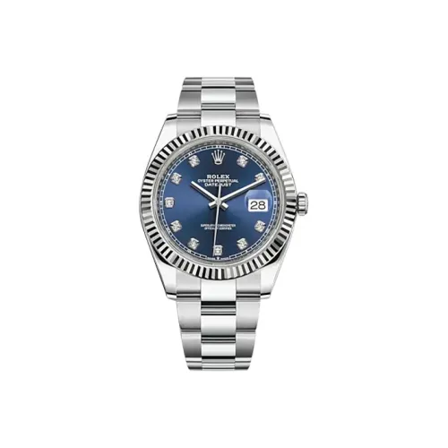 ROLEX Автоматический Механический Часы для Мужчин из Серии Log, 41 мм, Синие