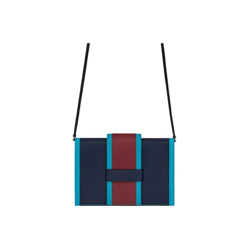 HERMES H Passant с Evercolor Телячья кожа Ручная Сумка через плечо Женская AH Темно-синий