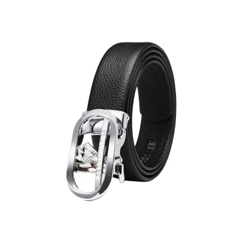 SEPTWOLVES Surprise Практичный Однотонный Автоматическая застежка Ремни из коровьей кожи Мужской Ширина 3,55 см