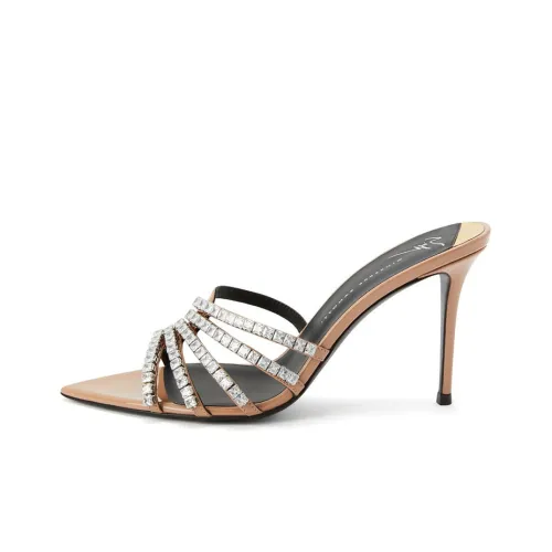 Giuseppe Zanotti GZ Intriigo Слипоны 9 см Женские Нюдовый