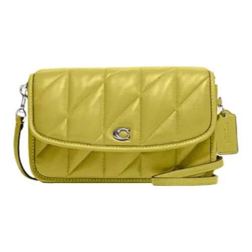 COACH Hayden Кожа Подушка Сумка Сумка через плечо Женская Лимон
