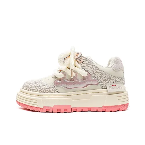 ROUBINI Нескользящие Легкие Низкие Кроссовки для Скейтбординга Женские Универсальные Розовые