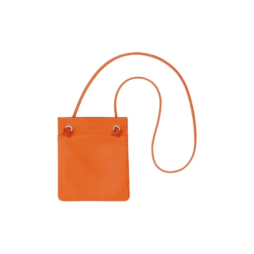 HERMES Aline Milo (фиолетовый) Lambskin And Swift Calfskin Сумка через плечо Женская Пламя Оранжевый