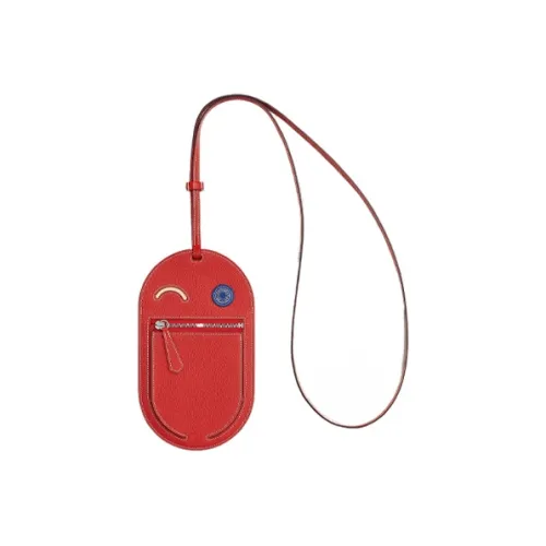 HERMES In The Loop Mysore Шевро Свиной нос Чехол для телефона Большой Женский Оранжевый Красный