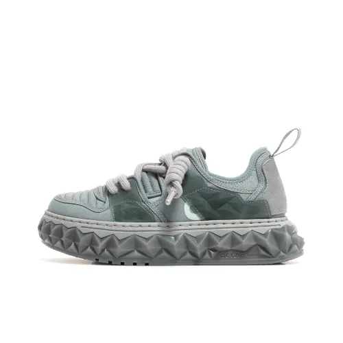 OETZI Низкие кроссовки для скейтбординга унисекс серо-голубого цвета