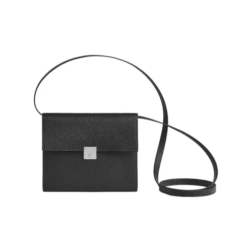 HERMES Clic Mysore Chevro Handheld Сумка через плечо Женская 89 Черный