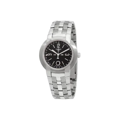 TISSOT Quartz Механизм Мужские часы Циферблат 40 мм Черный корпус Нержавеющая сталь Ремешок