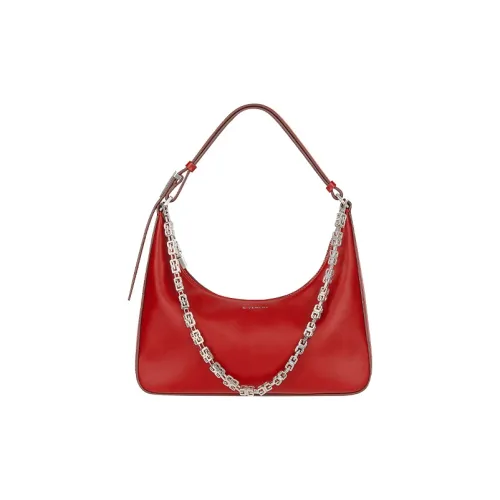 GIVENCHY Гладкая Телячья Кожа Сумка-хобо Сумка через плечо Сумка Маленькая Женская Красная