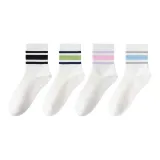 4 пачки (Белый Черный + Белый Синий Зеленый + Белый Розовый Фиолетовый + Белый Серый Синий)