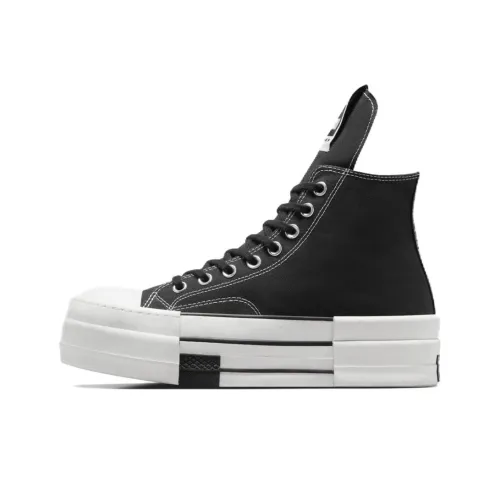 Rick Owens DRKSHDW x Converse Chuck 70 DBL Drksta Устойчивые к истиранию высокие кеды унисекс черные