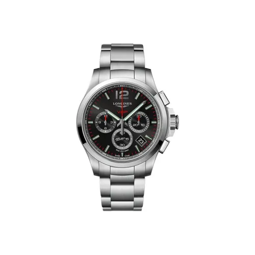 LONGINES Quartz Механизм Мужские часы Comcast V.H.P Series 42 мм Черные