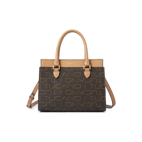 TUCANO ПУ (полиуретан) Сумка через плечо Тоут Mom Сумка Сумка для покупок Сумка Средний Женские Кофе