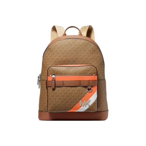 MICHAEL KORS Hudson Холст и Кожа Рюкзак Мужской Оранжевый Коричневый
