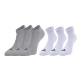 Серые низкие носки 3 упаковки + белые высокие носки 3 упаковки