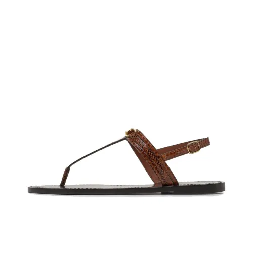 CELINE Шлепанцы Женские Коричневый