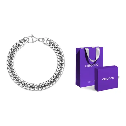 CIROCCO Титановая сталь Браслеты Серебряный Унисекс