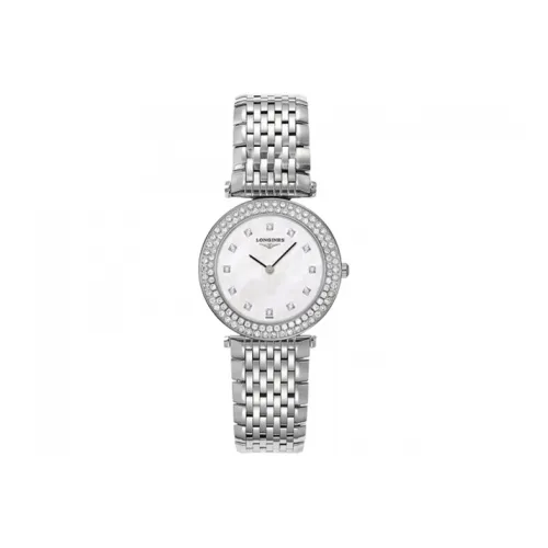 Longines Quartz Механизм Женские Часы Elegant Collection 29 мм Белые