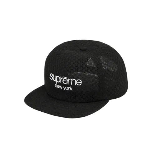 Supreme Полиэстер Кепки Унисекс Черный