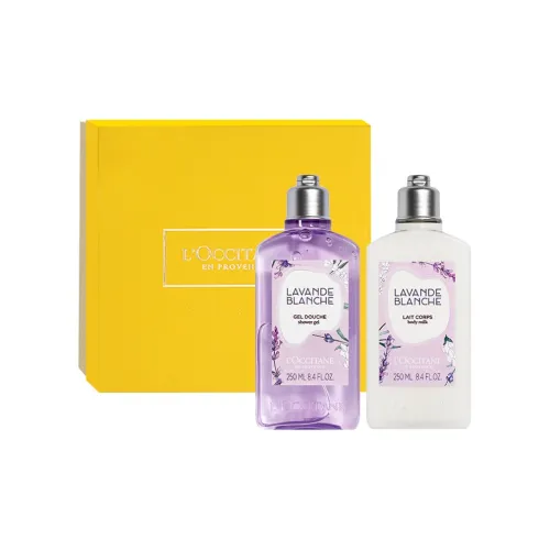LOCCITANE Белый Лаванда Тело Молоко Шампунь Гель Наборы Уход Ароматические Эффекты 250мл+250мл