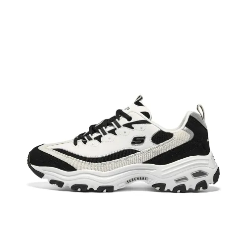 Skechers D'LITES HYPER BURST Амортизация и Дышащий Низкий Топ Повседневные Беговые кроссовки Мужские Черные