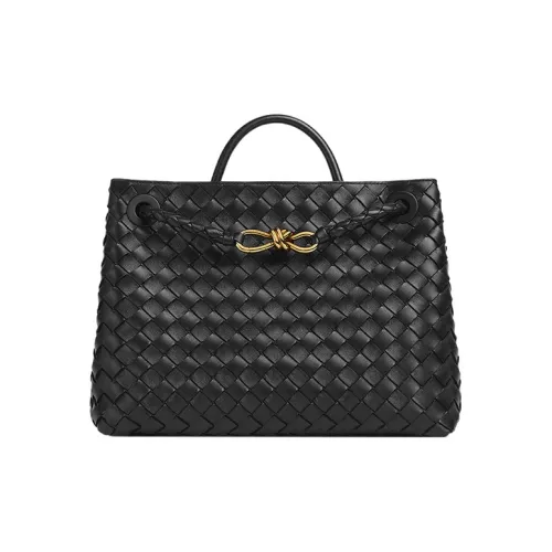Bottega Veneta Andiamo Series Овчина Сумка через плечо Сумка среднего размера Женская Черная